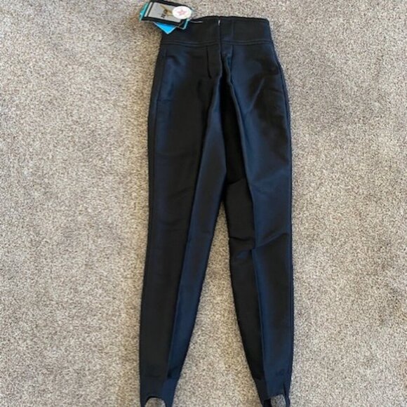 NWT Vintage Schoeller Skifans Stretch Stirrup Ski Pants Black Sz 4 - Picture 7 of 13